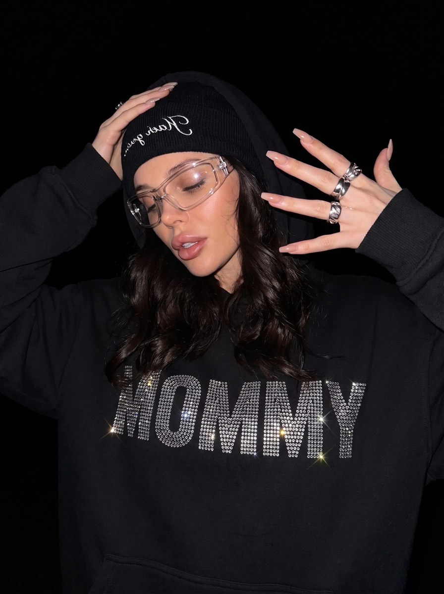 Dark Nighttime “MOMMY” Rhinestone Portrait output 1