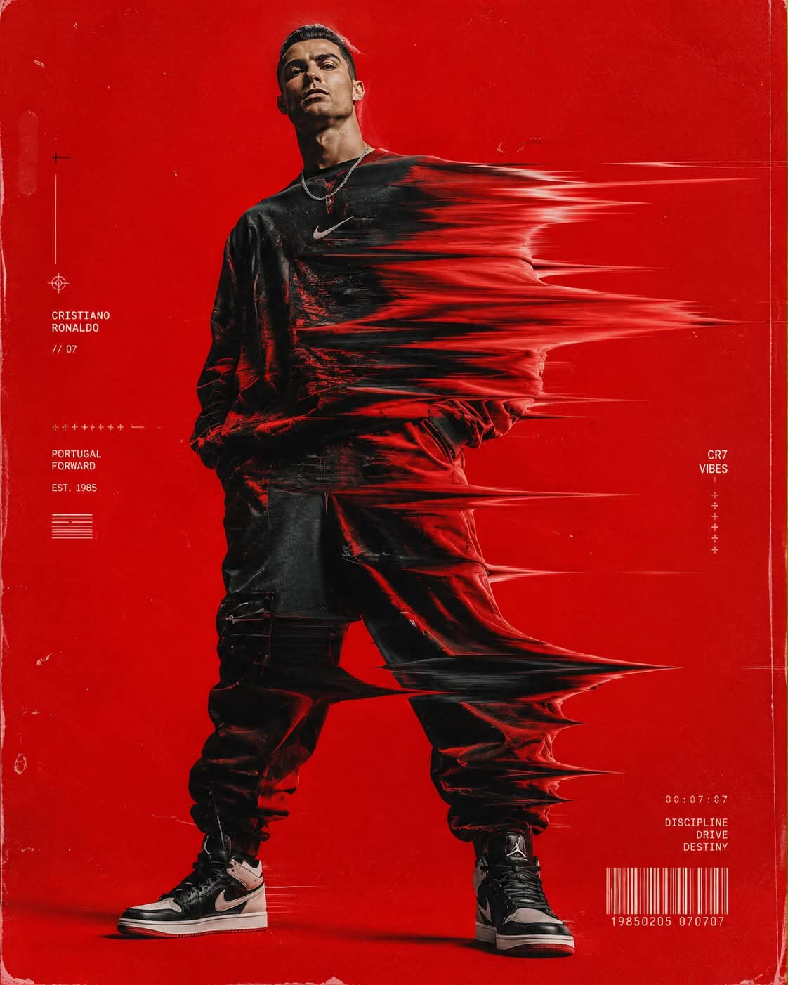 Red Motion-Drag Hip-Hop Fashion Poster output 2