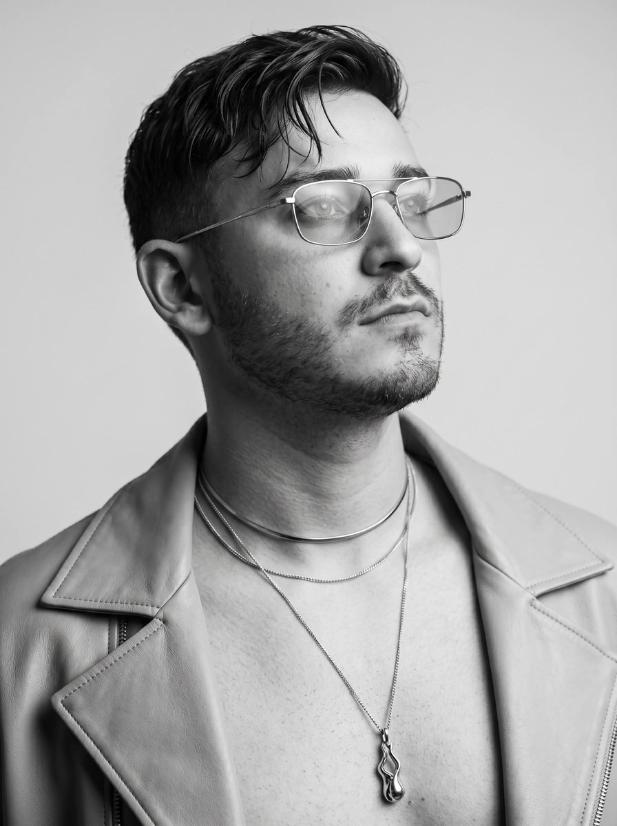 Luxury Monochrome Editorial Portrait
