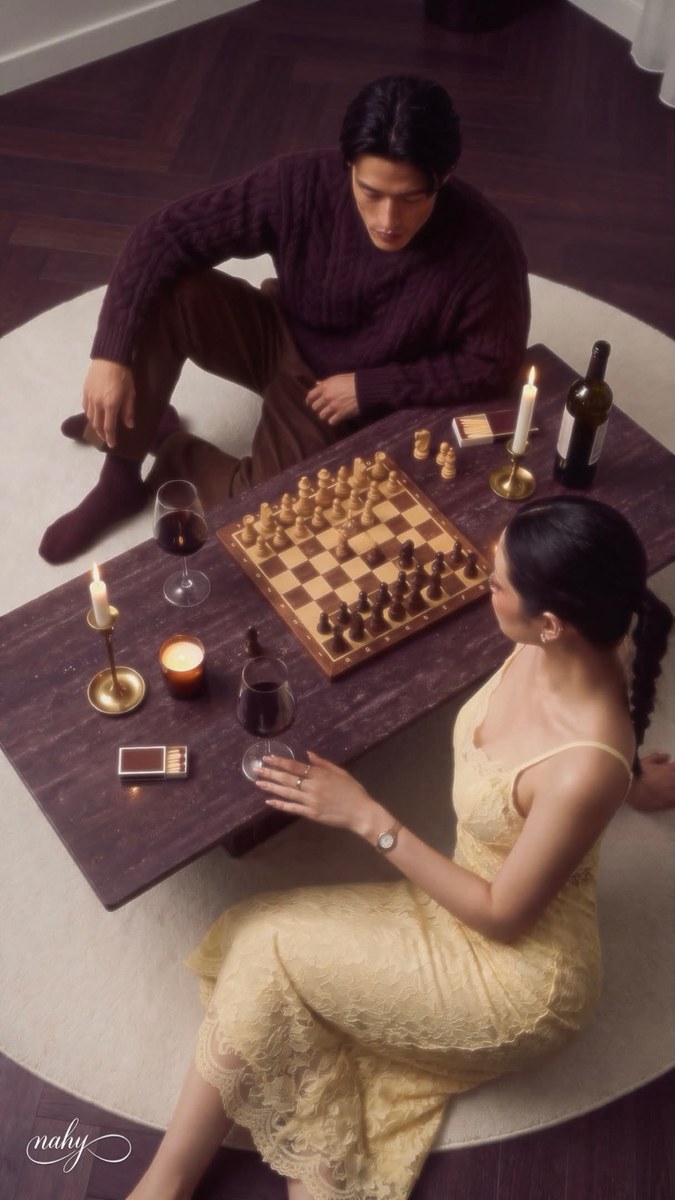 Overhead Candlelit Chess Evening output 4