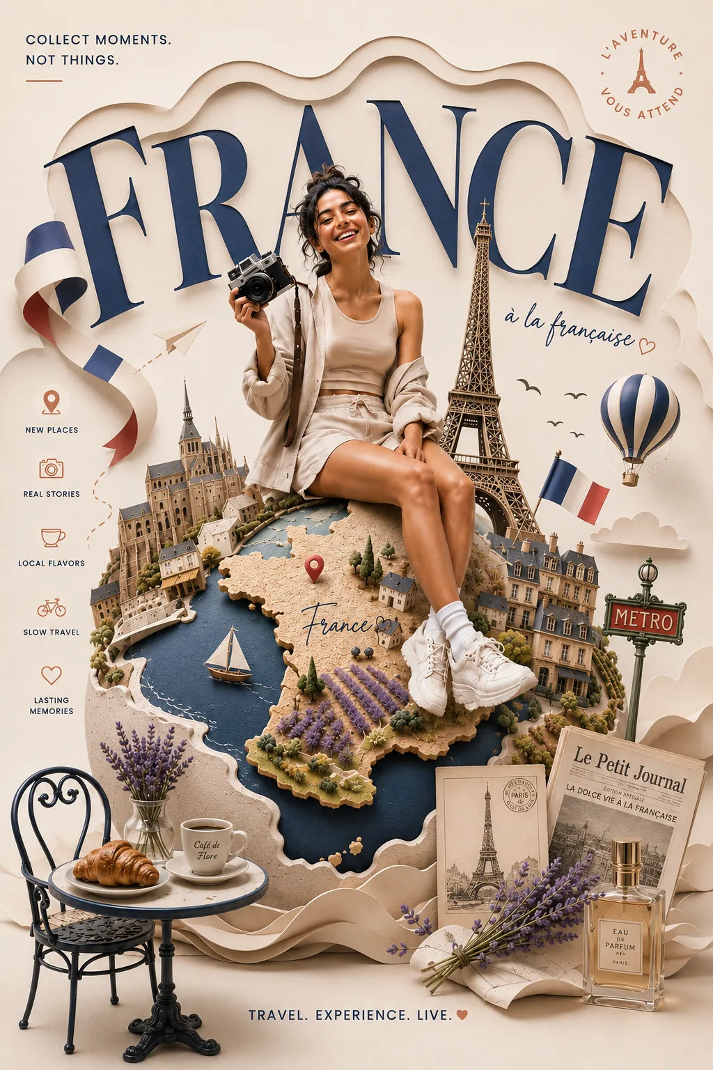 Luxury Miniature-Globe Travel Poster output 1