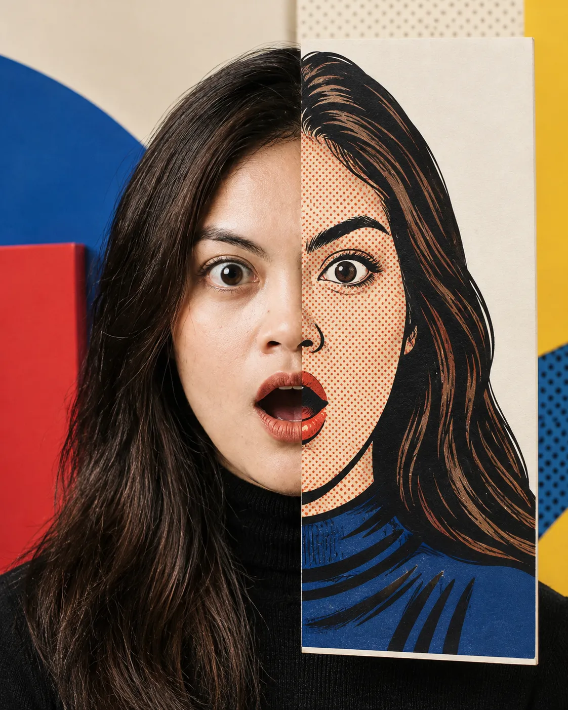 The Other Half: Pop Art Editorial Portrait output 2