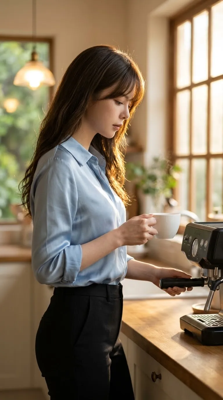 Golden Morning Kitchen Portrait