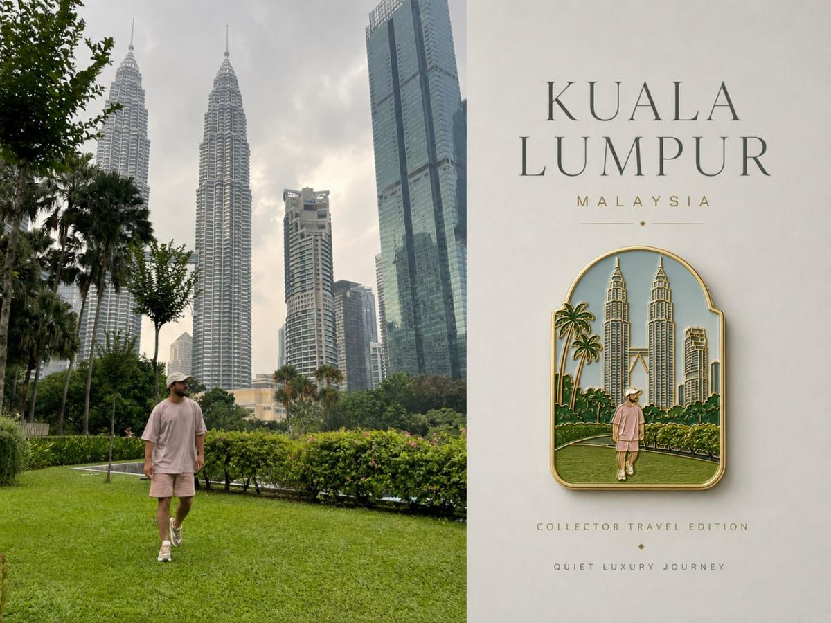 Luxury Travel Poster with Enamel Photo Icon output 3