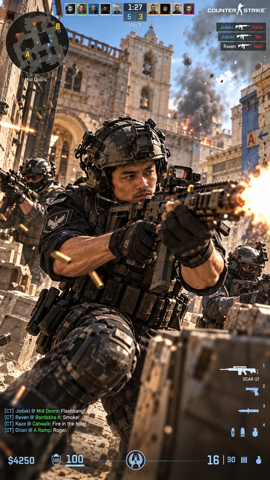 Counter-Strike Cinematic Combat Portrait