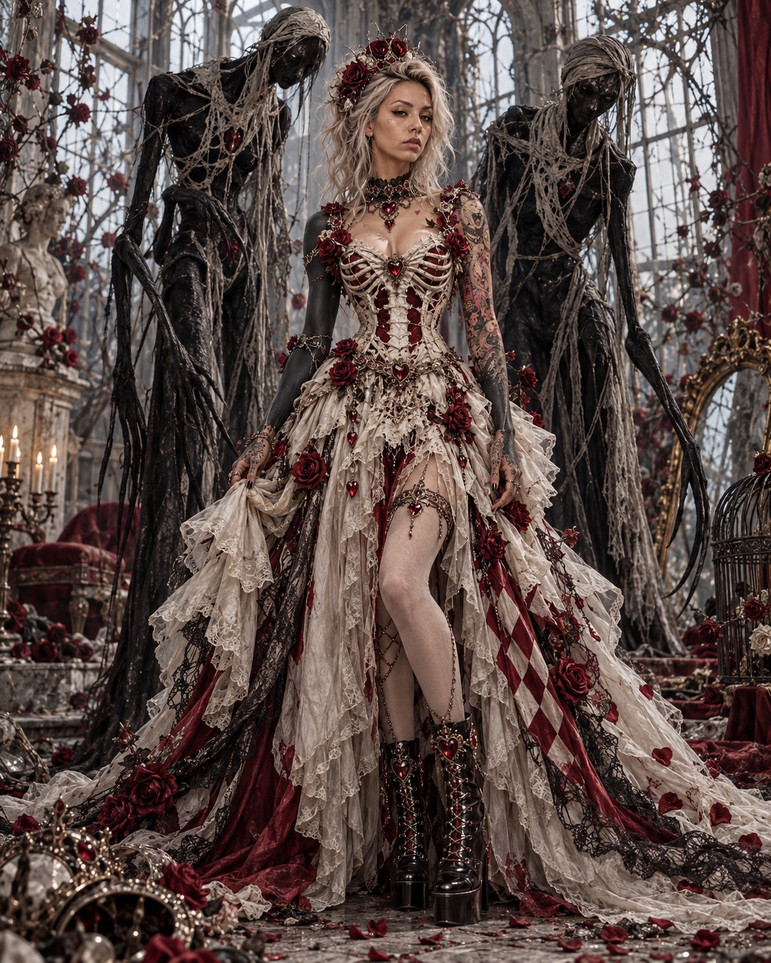 Dark Gothic Romance Fashion Photoshoot output 3