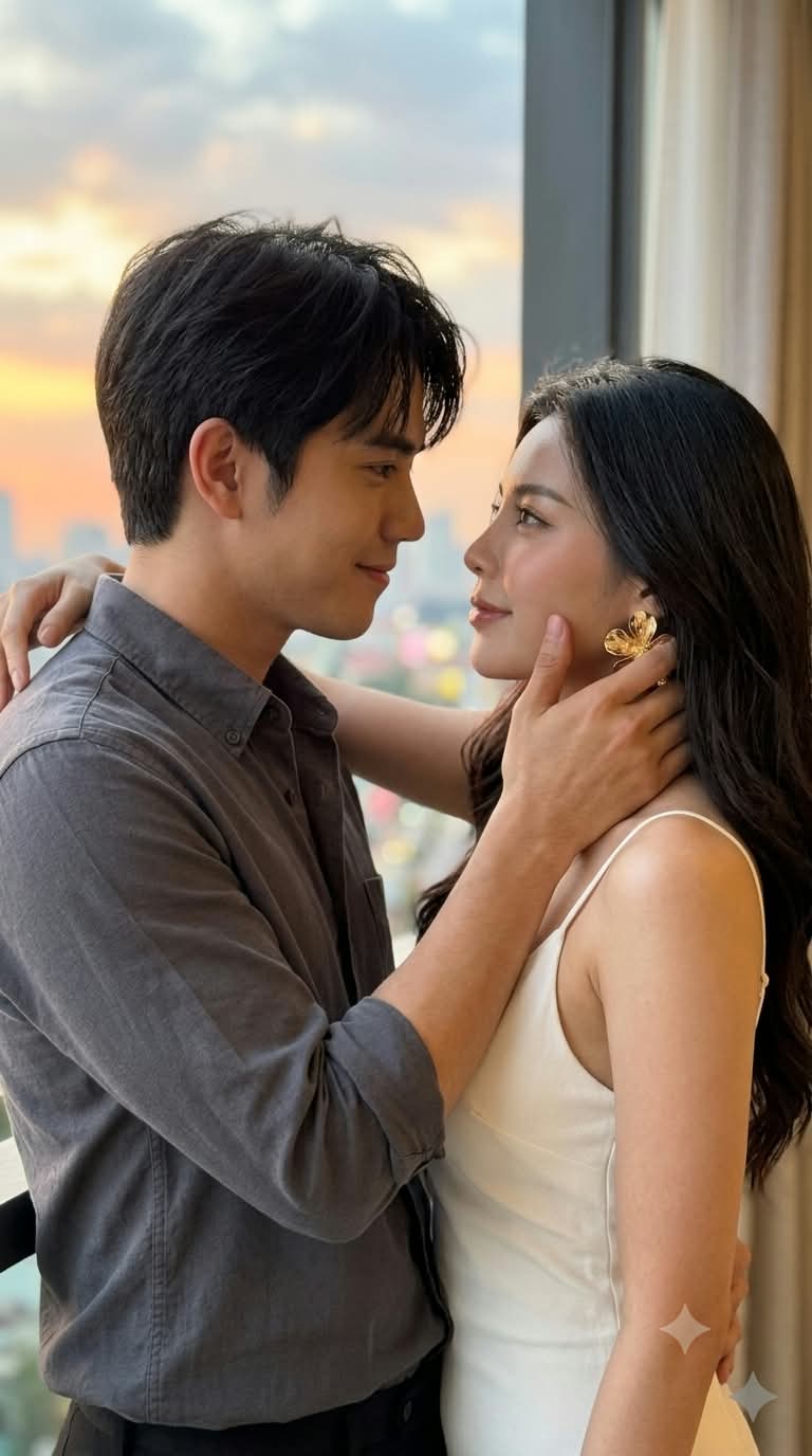 Golden-Hour K-Drama Couple Portrait output 1