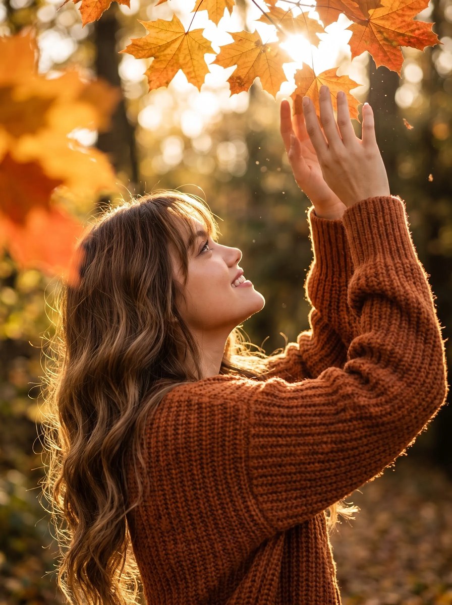 Golden-Hour Autumn Forest Portrait output 2