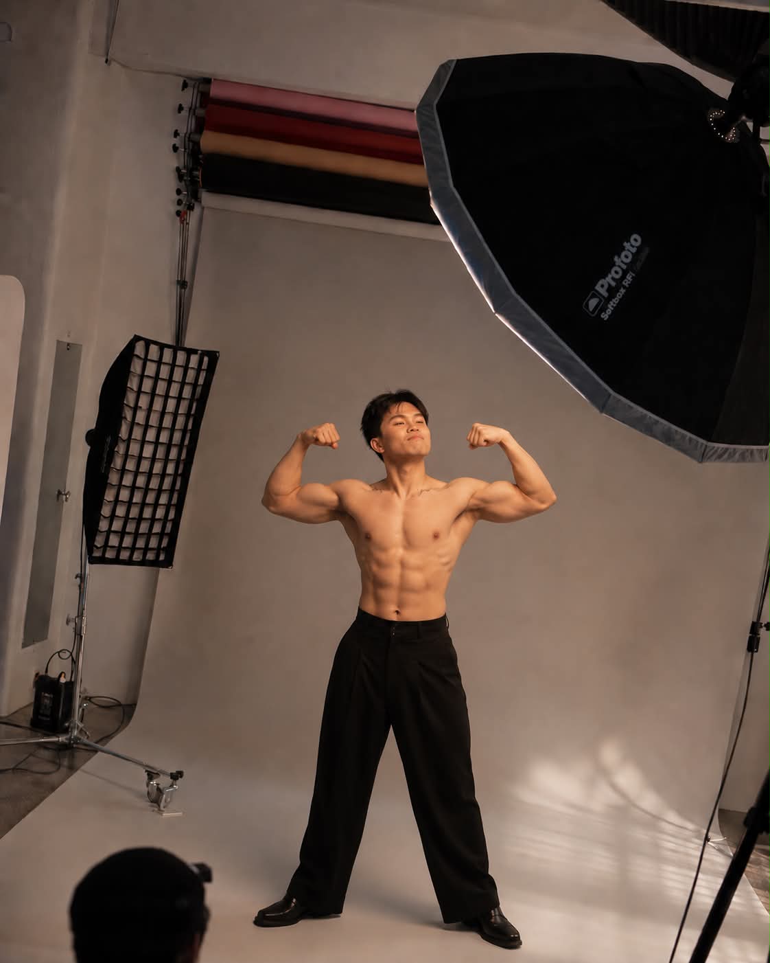High-Fashion Studio BTS Editorial Portrait output 3