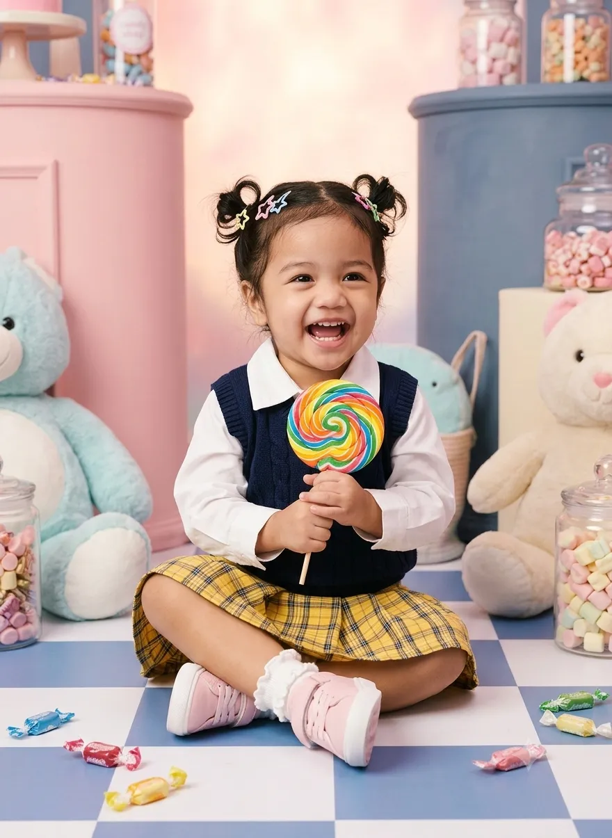 Candy Shop Toddler Editorial Portrait output 4