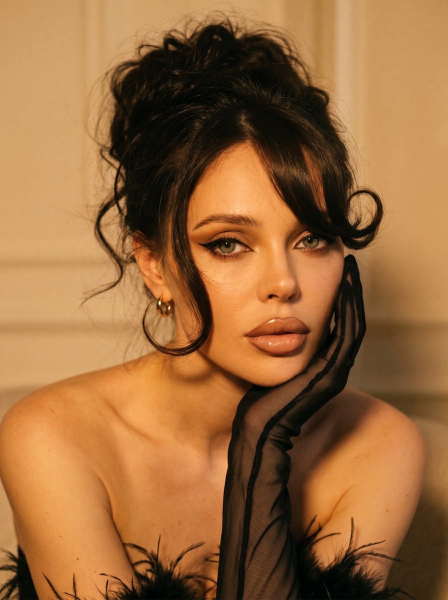 Retro Editorial Beauty Portrait output 1