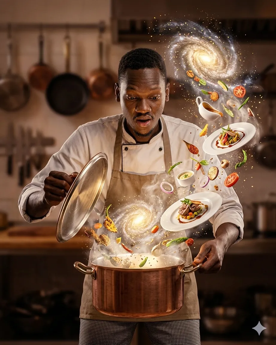 Chef Unveils a Galaxy of Gourmet Food