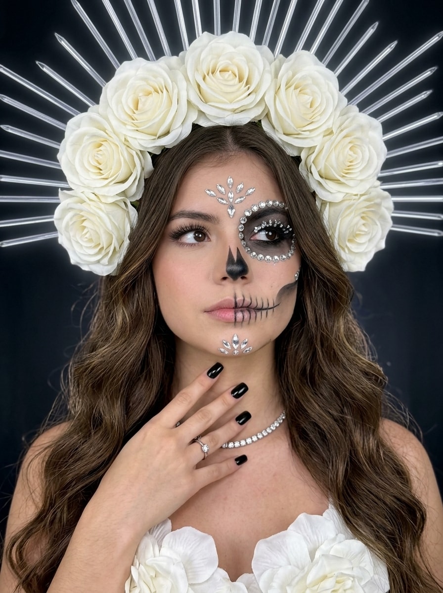 Dark Romance Santa Muerte Portrait