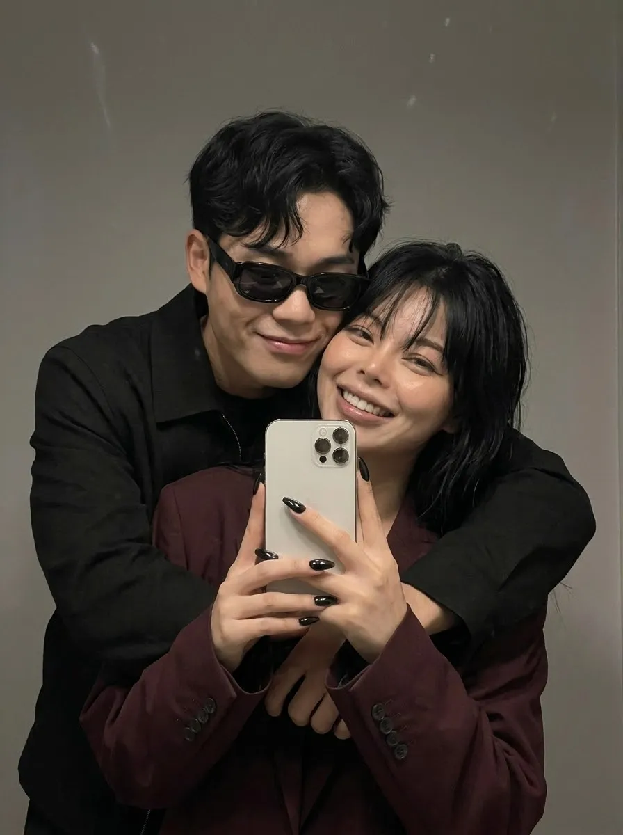 Romantic Couple Mirror Selfie with Identity Preservation output 6