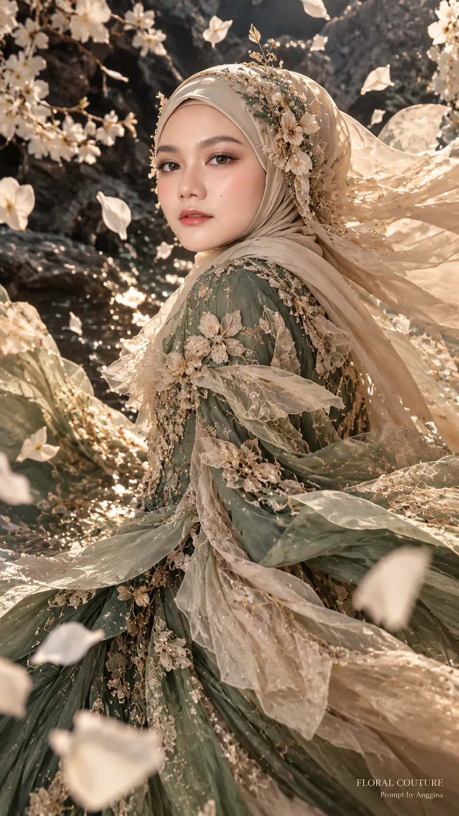 Beautiful Disaster Fashion Editorial — Detailed and Gemini Prompt Versions