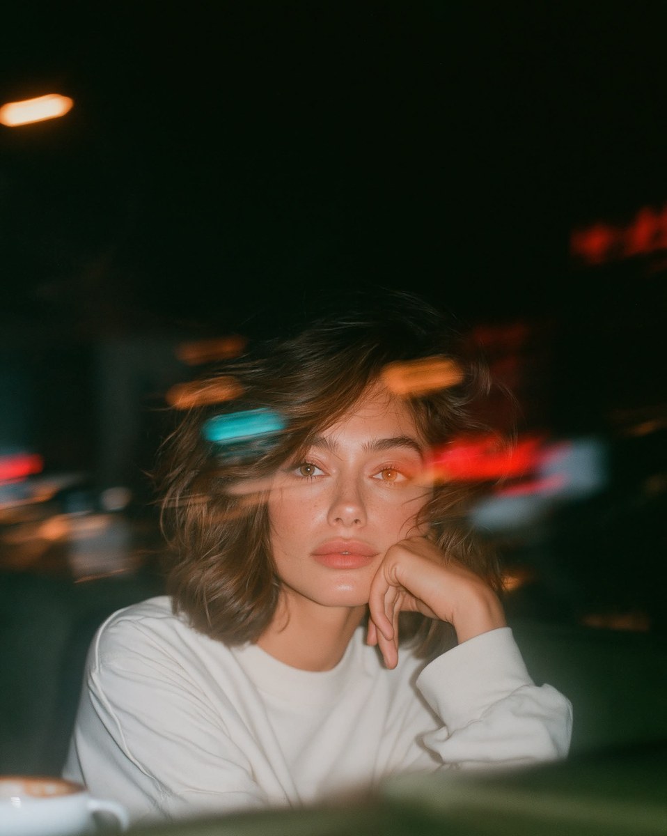 Through the Glass — Café Window Portrait output 5