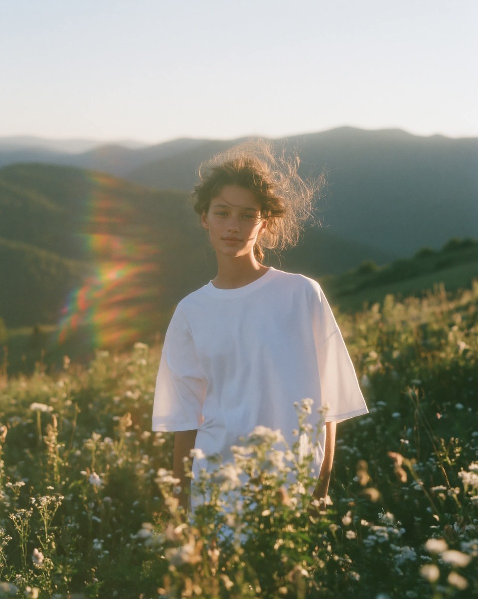 Alpine Meadow Golden-Hour Portrait output 1