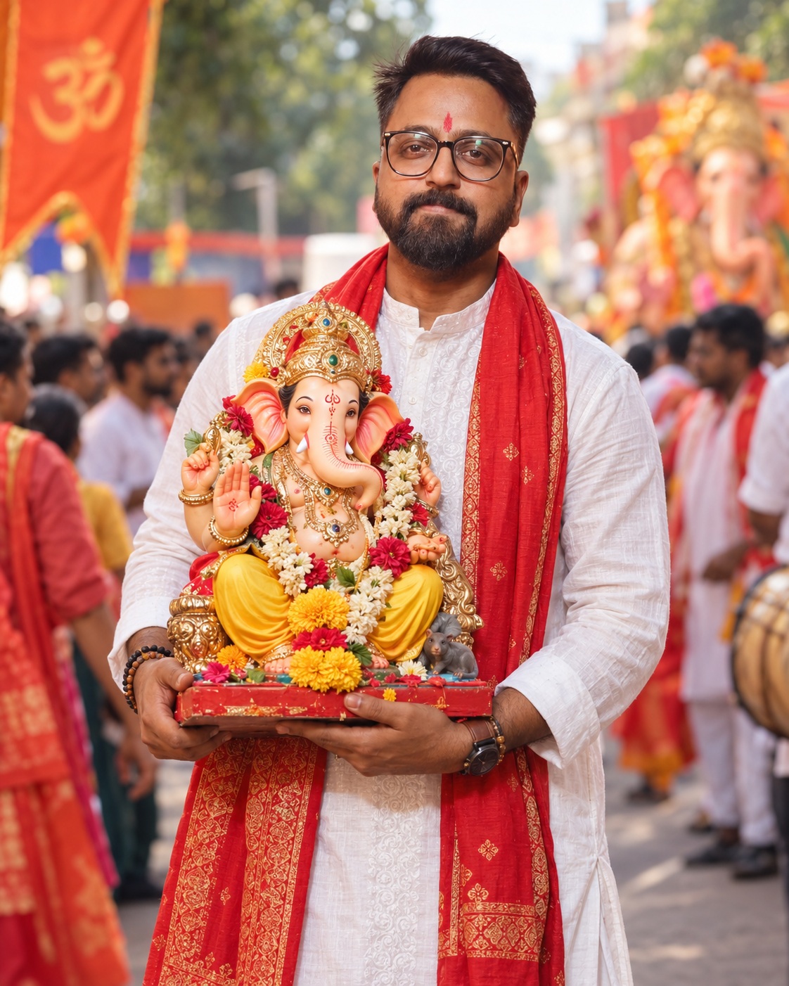 Photorealistic Ganesh Chaturthi Portrait output 1