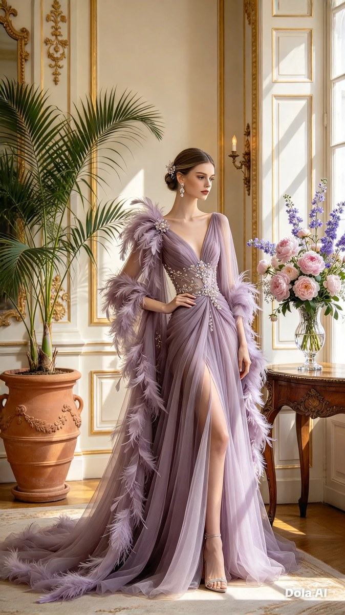 Haute Couture Portrait in a Classic Interior