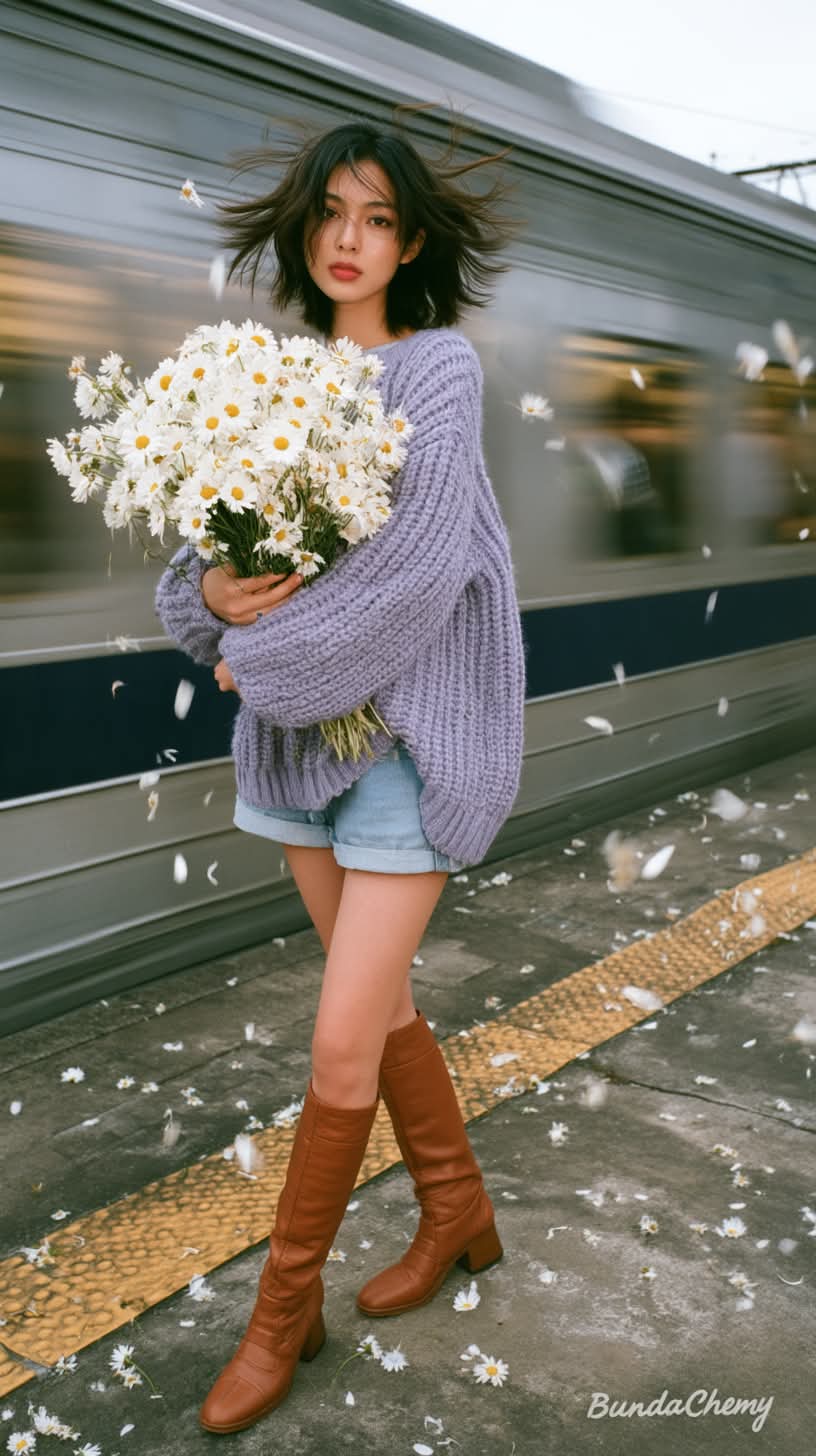 Train Platform Fashion Editorial