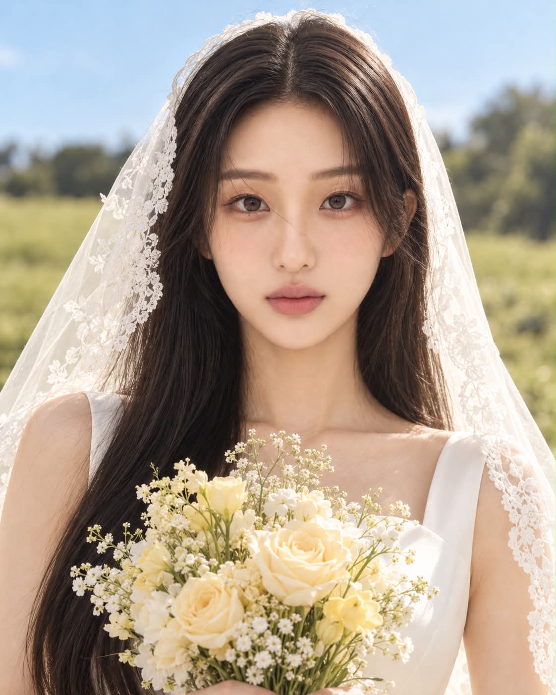 Vintage Outdoor Bride Portrait output 2