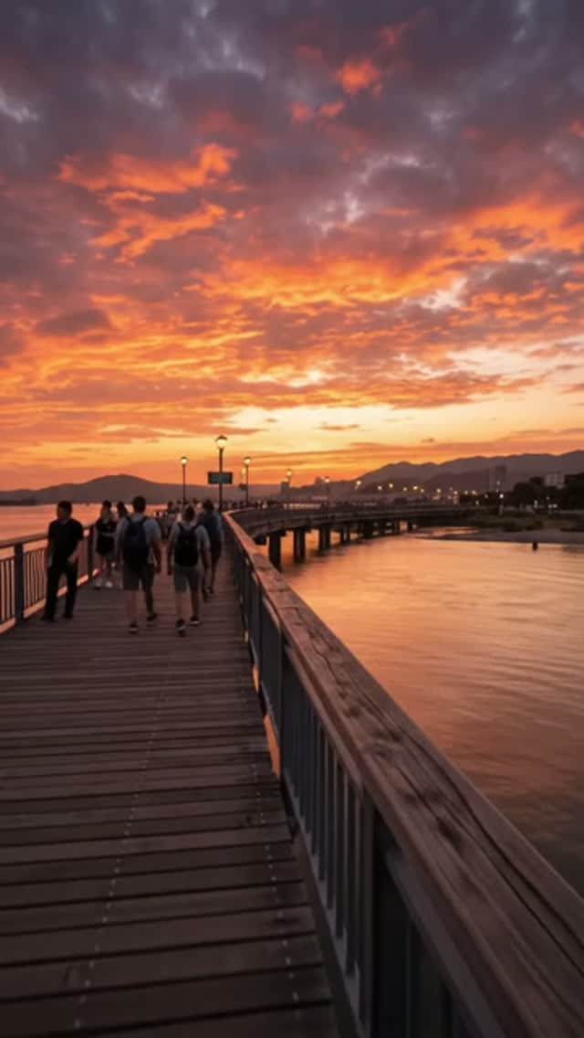 Golden-Hour Boardwalk POV Timelapse