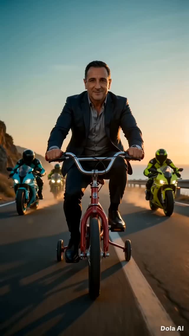 Action-Comedy Showdown on a Coastal Road