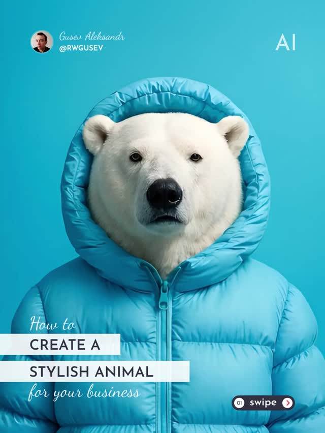Luxury Fashion Editorial Animal Video