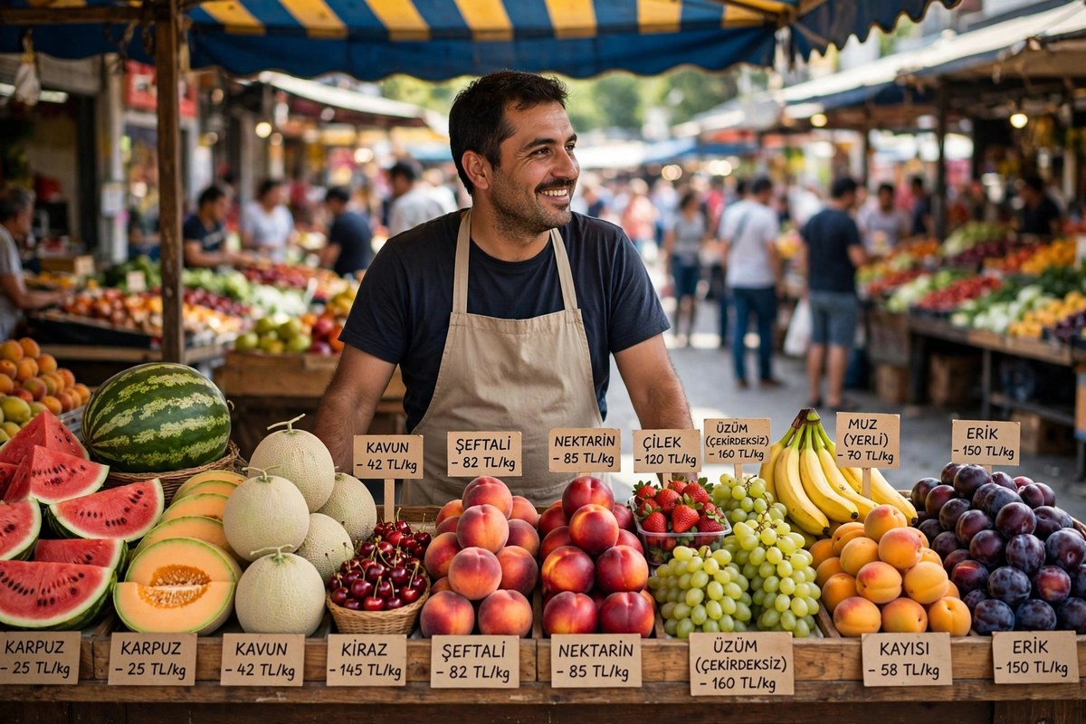 Ultra-Realistic Turkish Market News Photo