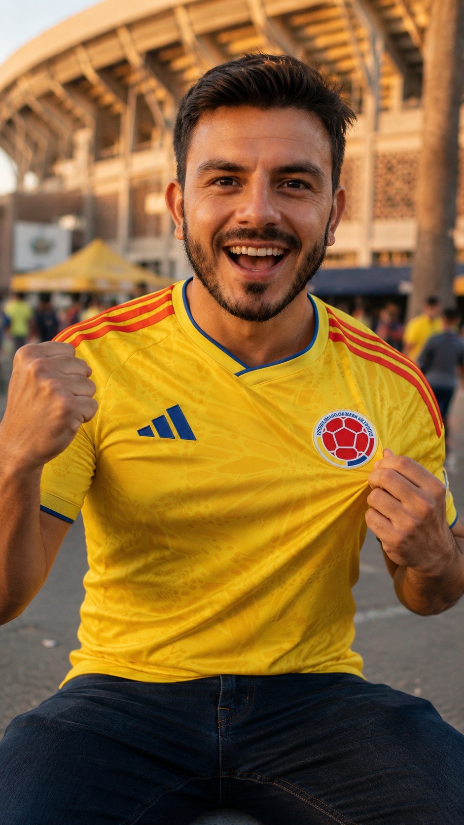 Realistic Soccer Fan Portrait from Reference Photos