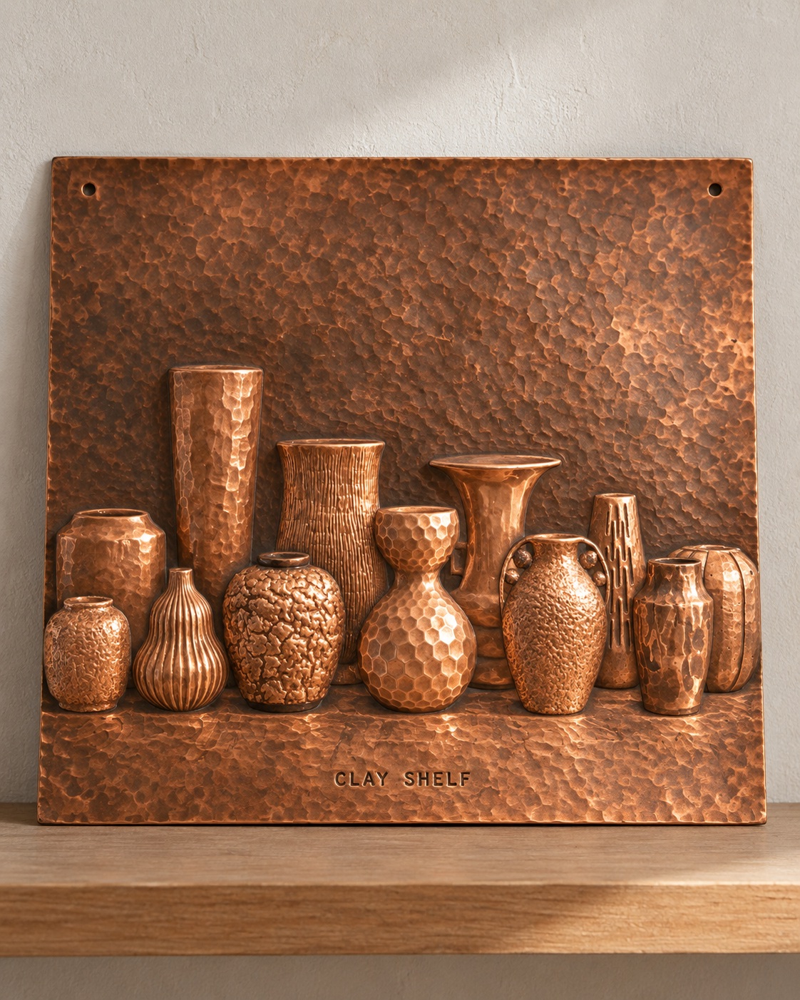 Photograph a Hammered Copper Relief output 2