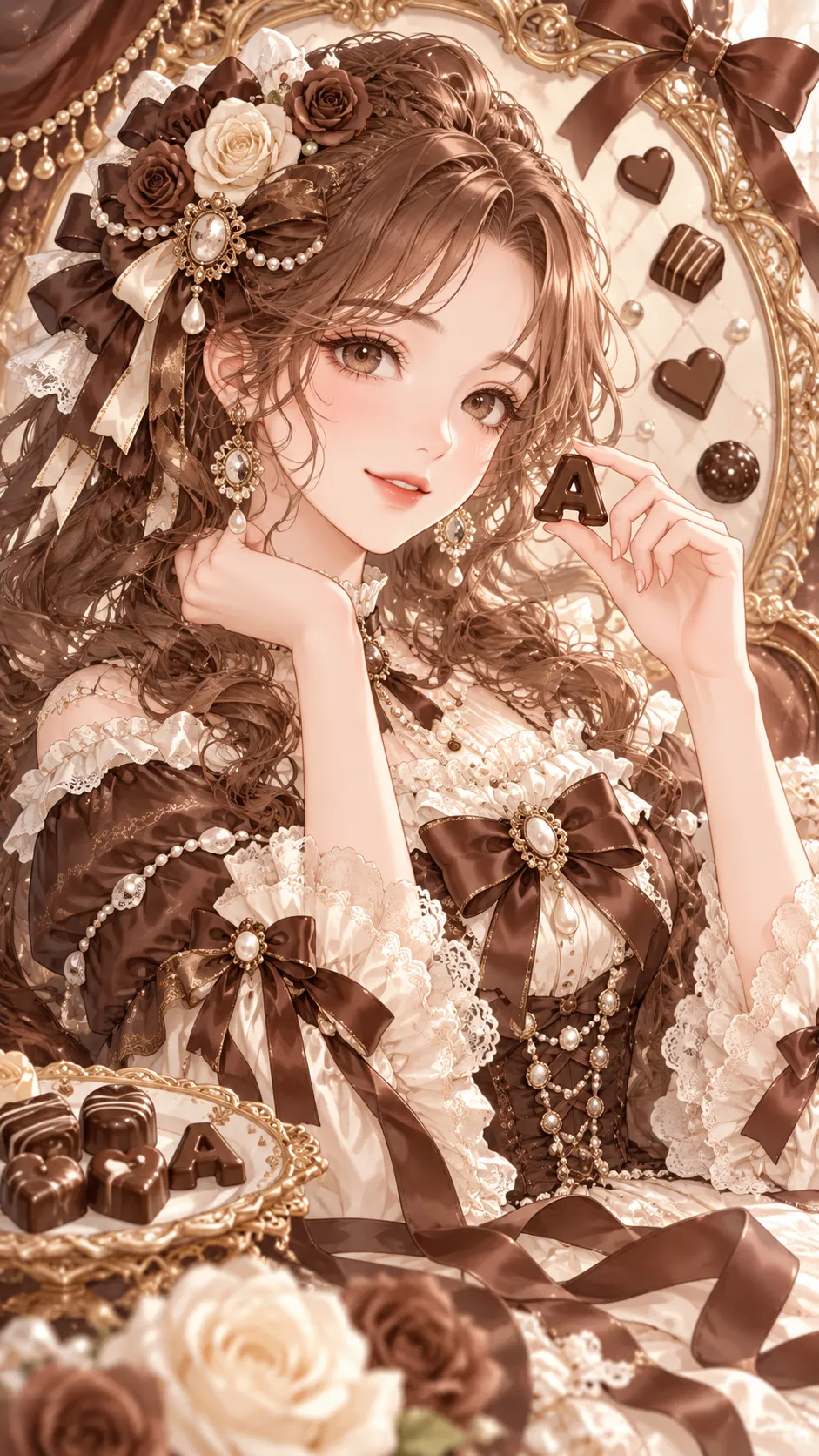 The Chocolate Lady — Rococo Chocolate Fashion output 1