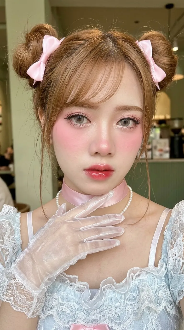 Douyin Baby Doll Makeup Reference Selfie output 4
