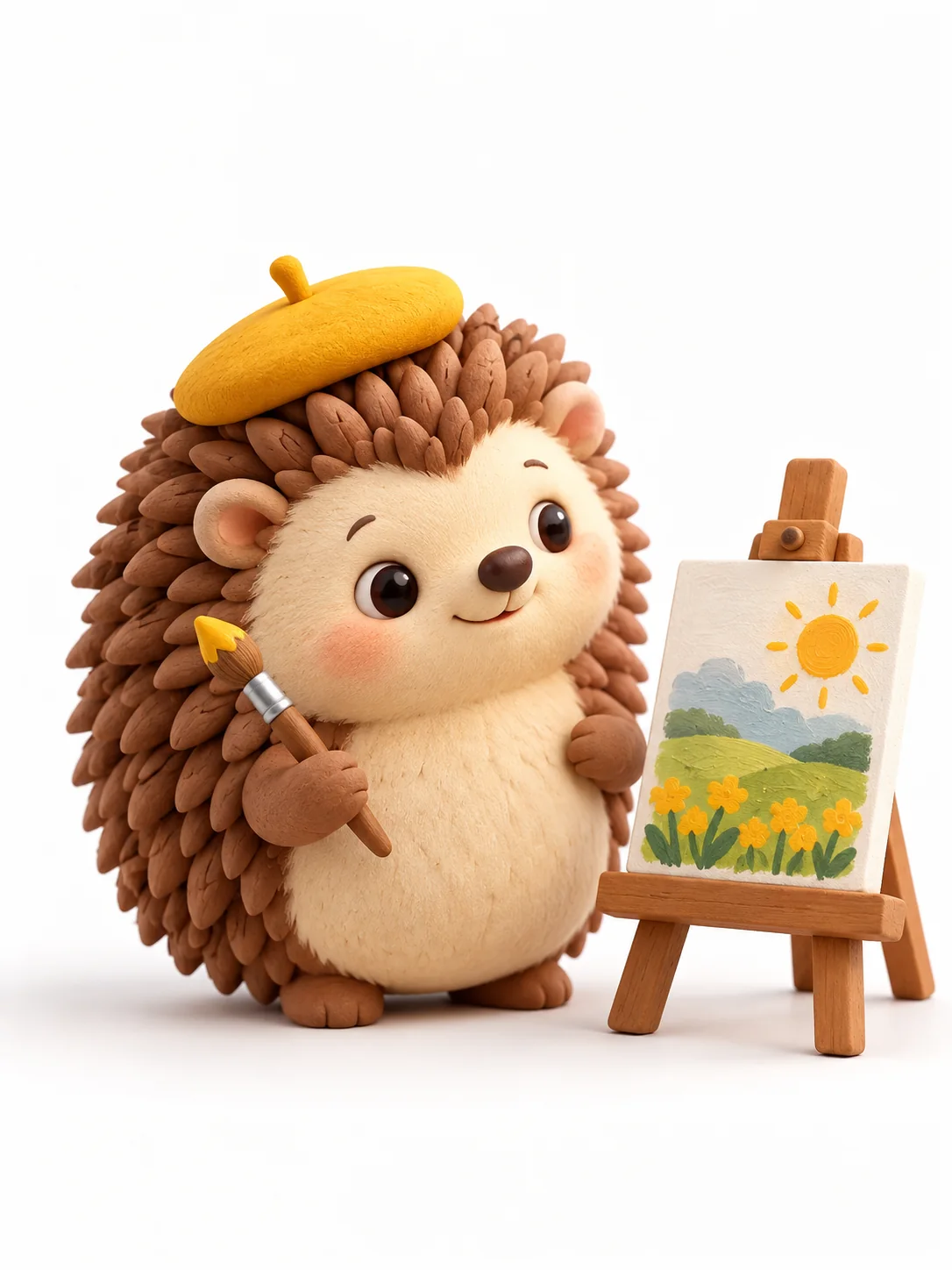 A Tiny Clay Hedgehog Artist