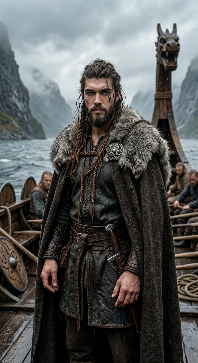The Northern Warrior: Nordic Viking Editorial Portrait output 12