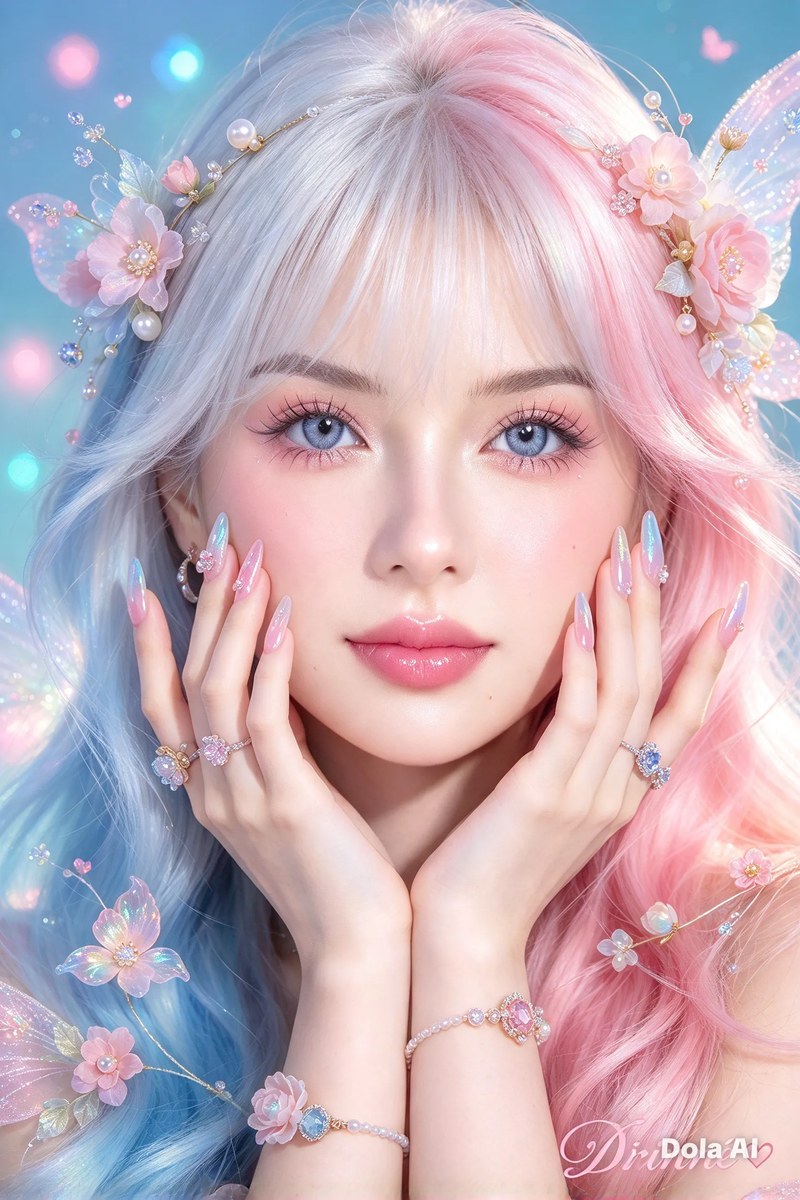 Pastel Fairy Beauty Portrait