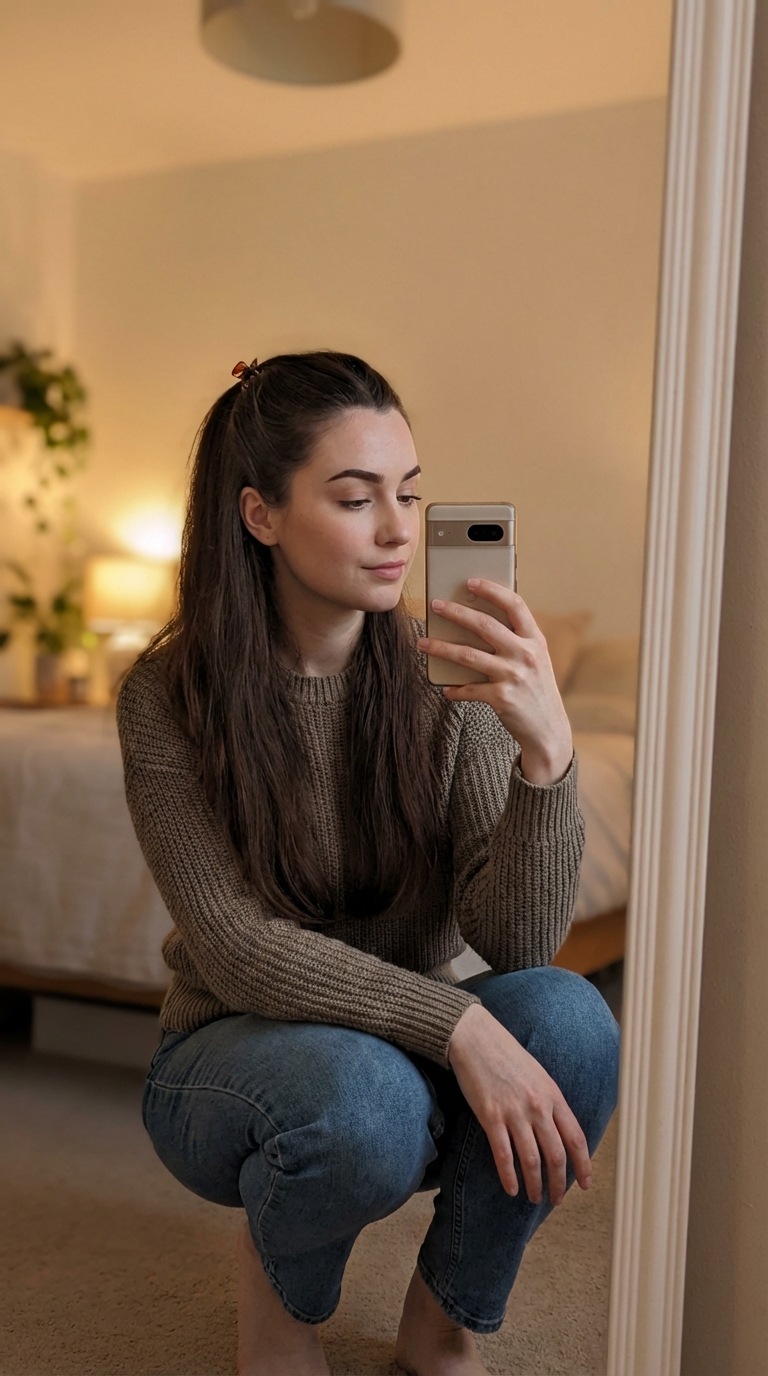 Mirror Selfie with Face Preservation output 1