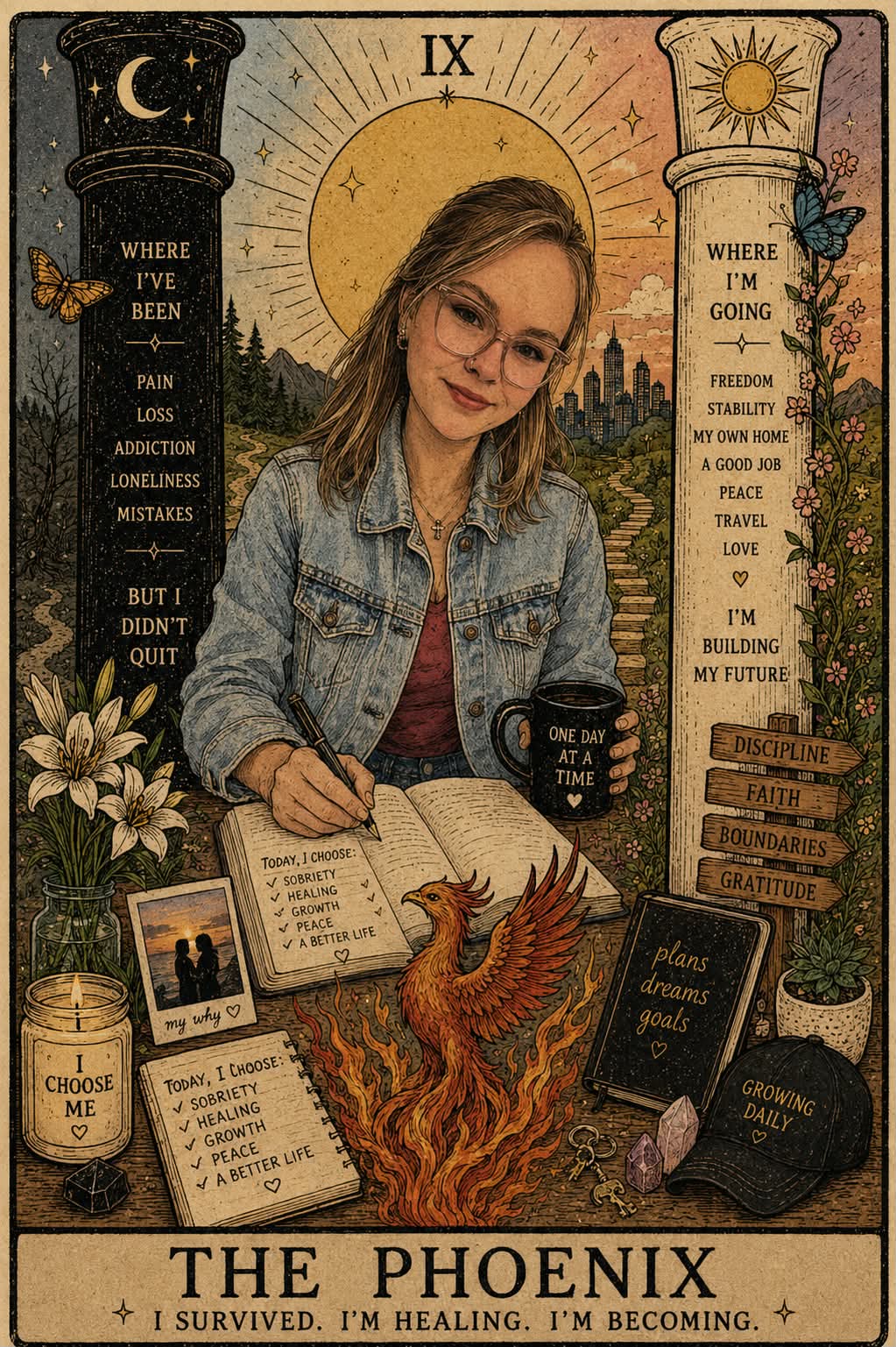 Personal Rider–Waite-Inspired Tarot Card output 1