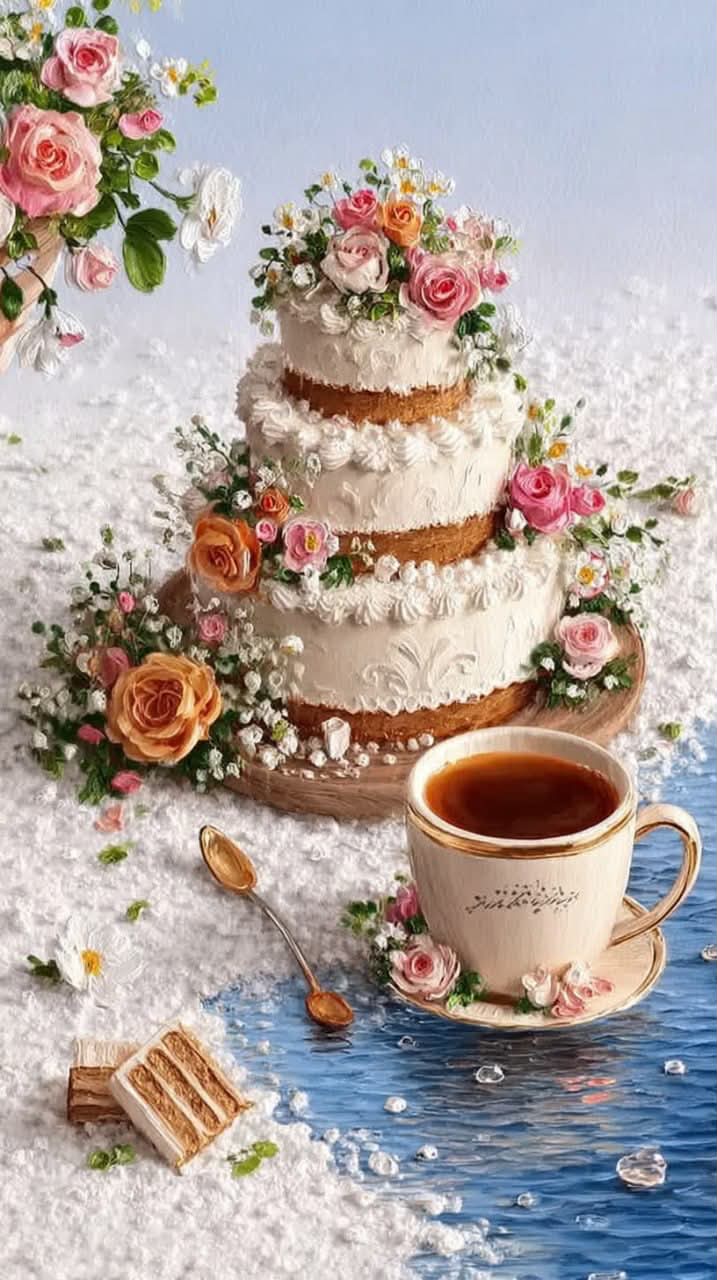 Solar-Flare Wedding Cake in a Garden output 9