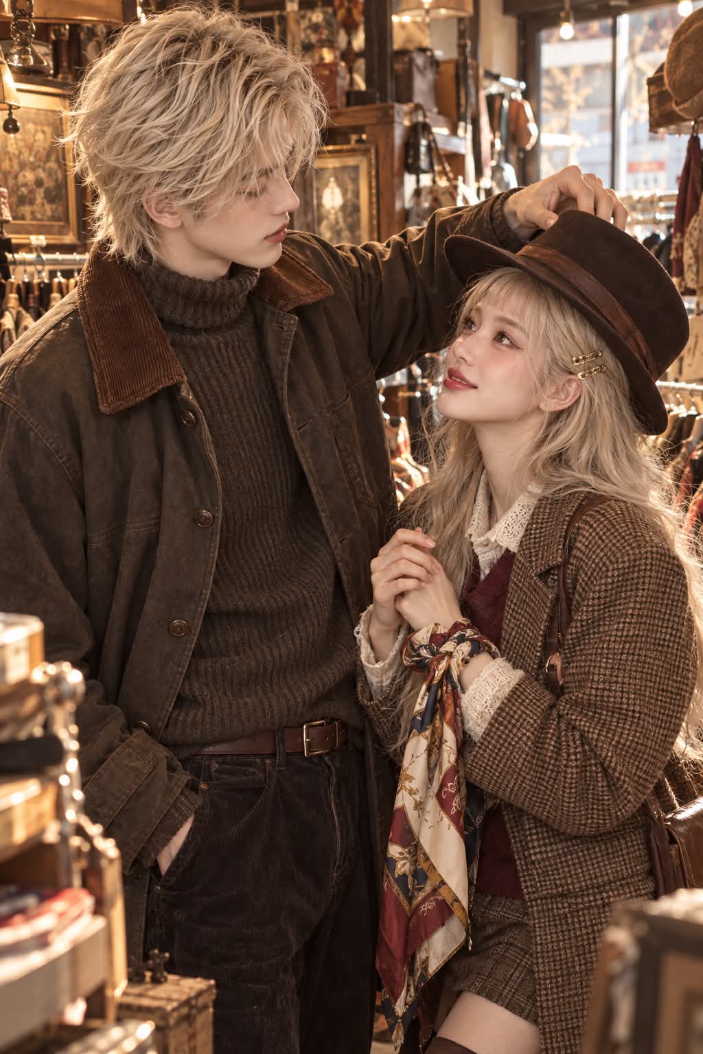 Candid Fedora Moment in a Shimokitazawa Thrift Shop