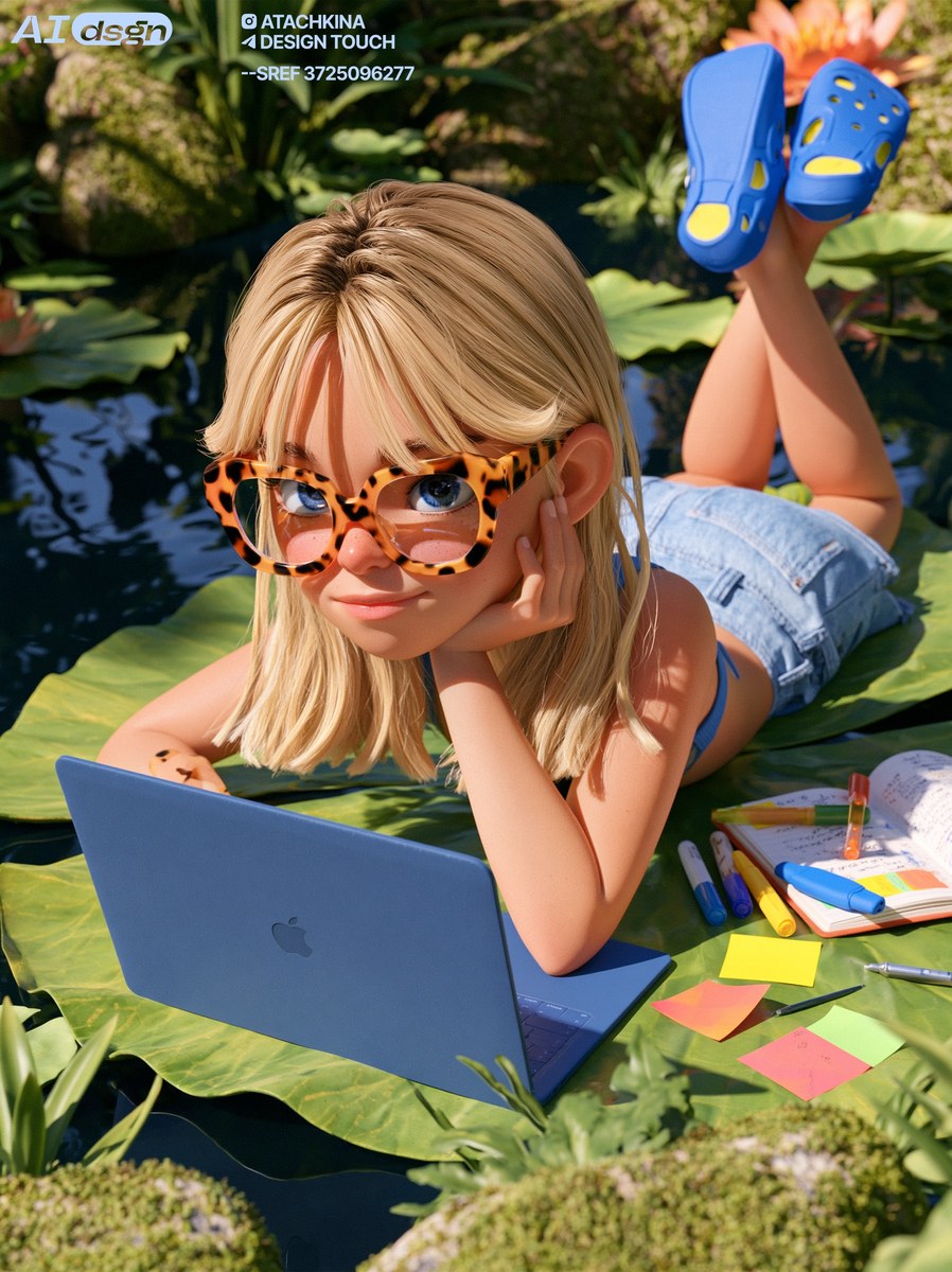 Midjourney 3D Style Reference output 2