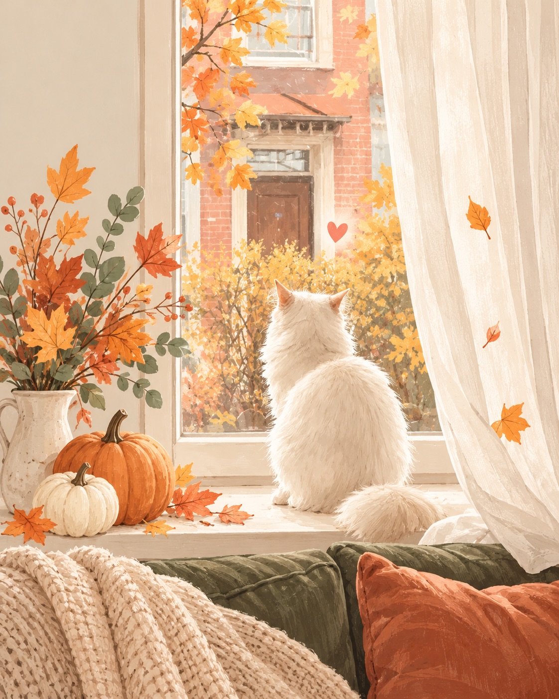 Scandinavian Autumn Pumpkin Patch Illustration output 4