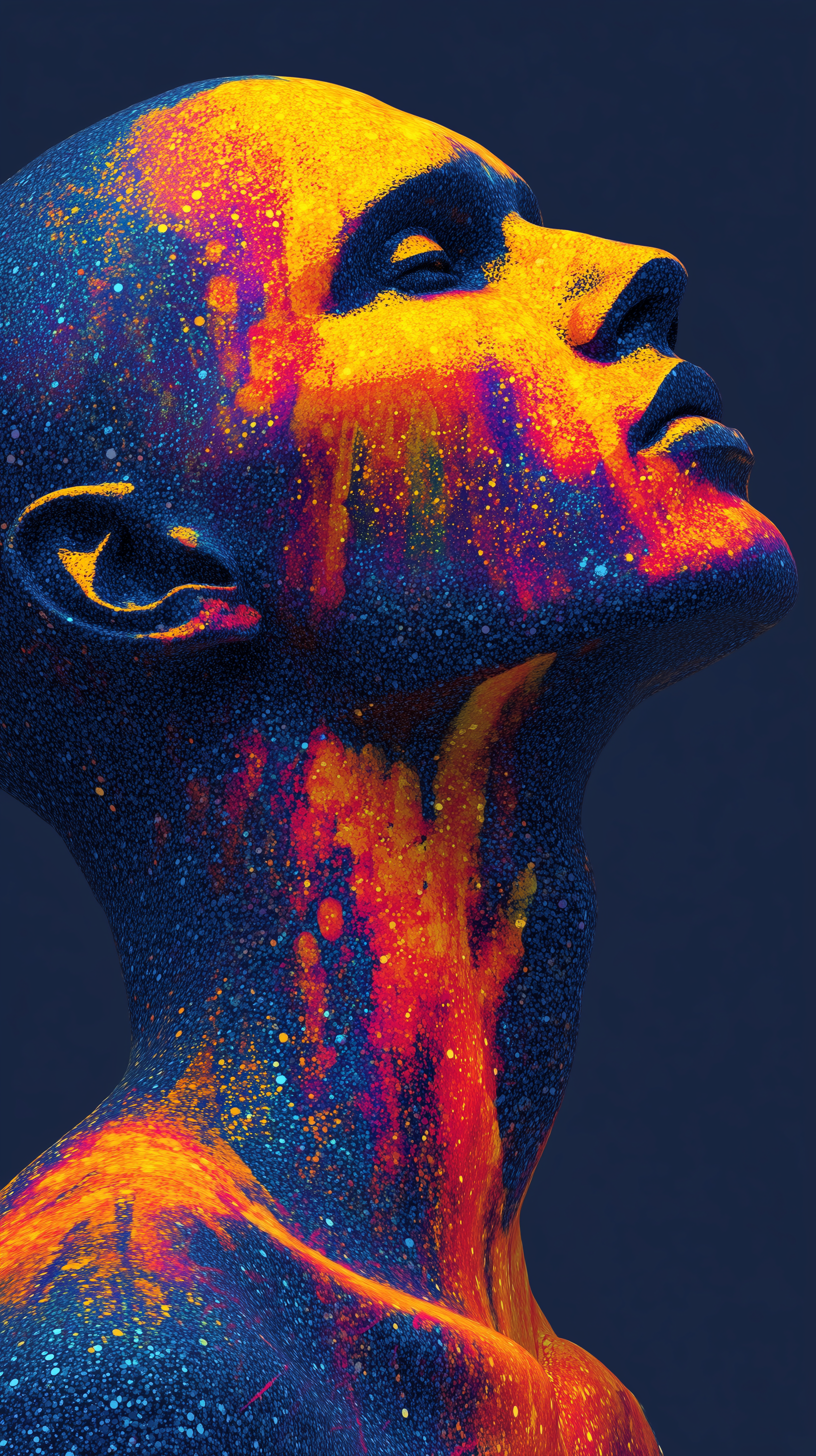 Create a Surreal Cosmic Portrait Illustration