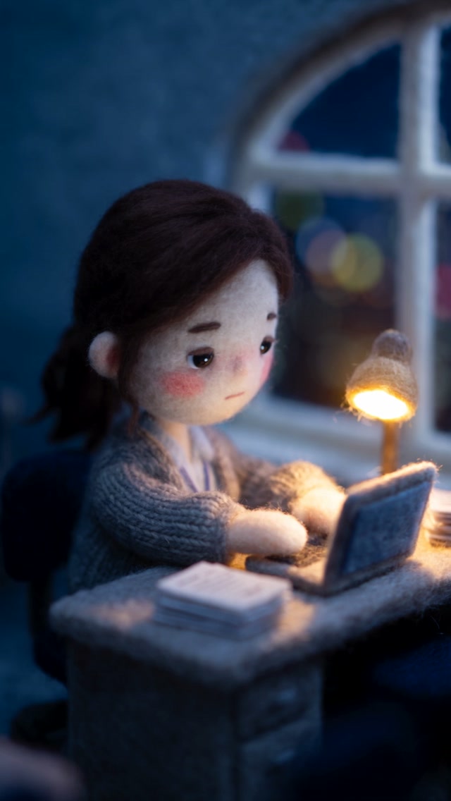 Needle-Felted Mother and Son: A Quiet Reunion
