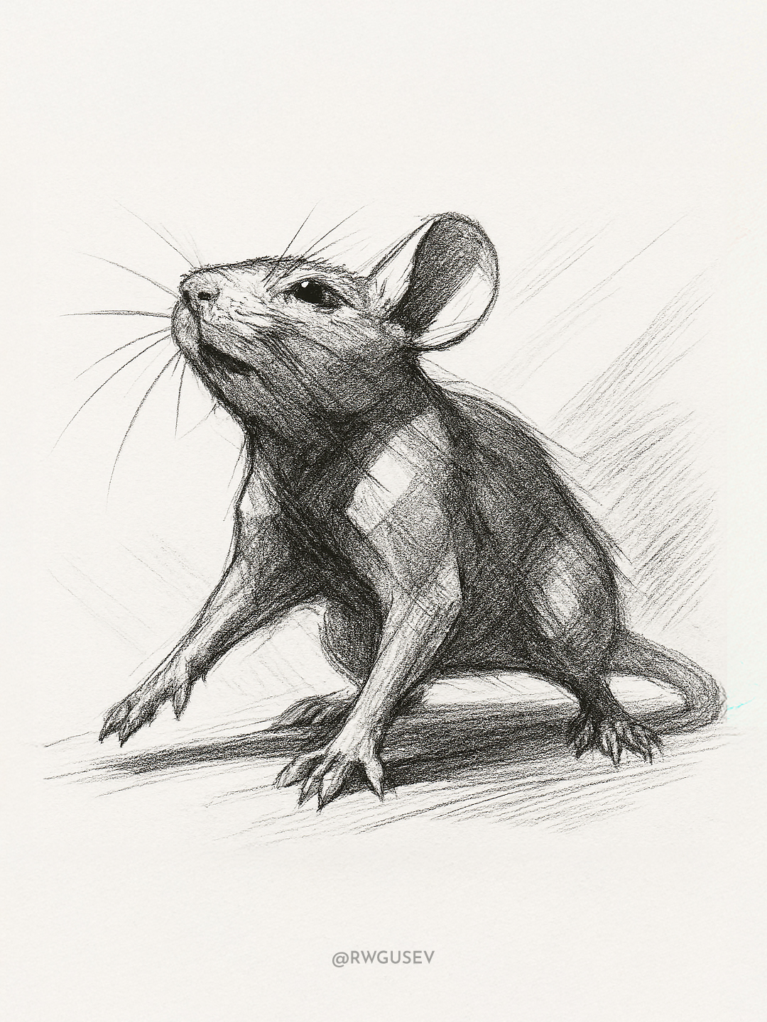Dynamic Animal Pencil Sketch output 3
