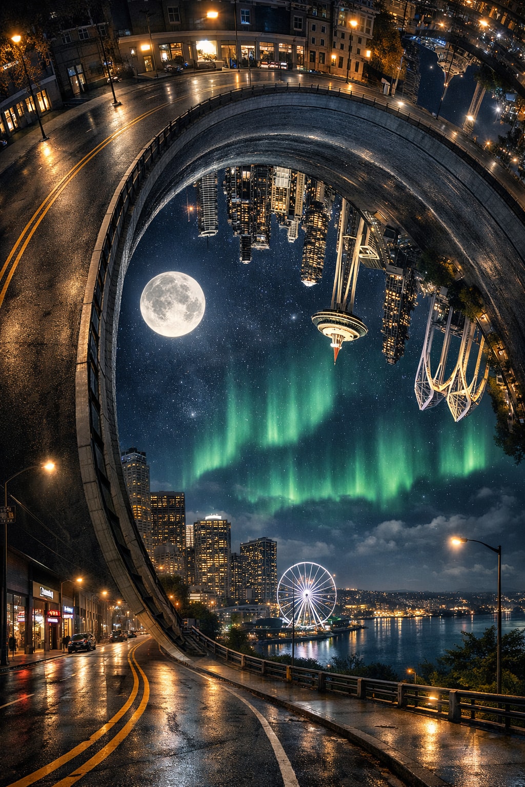 Surreal City Scene