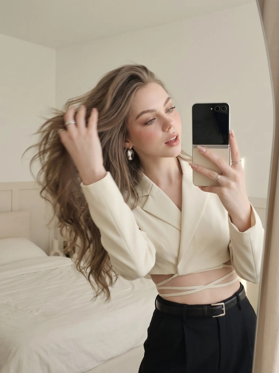 Quiet-Luxury Mirror Selfie output 13