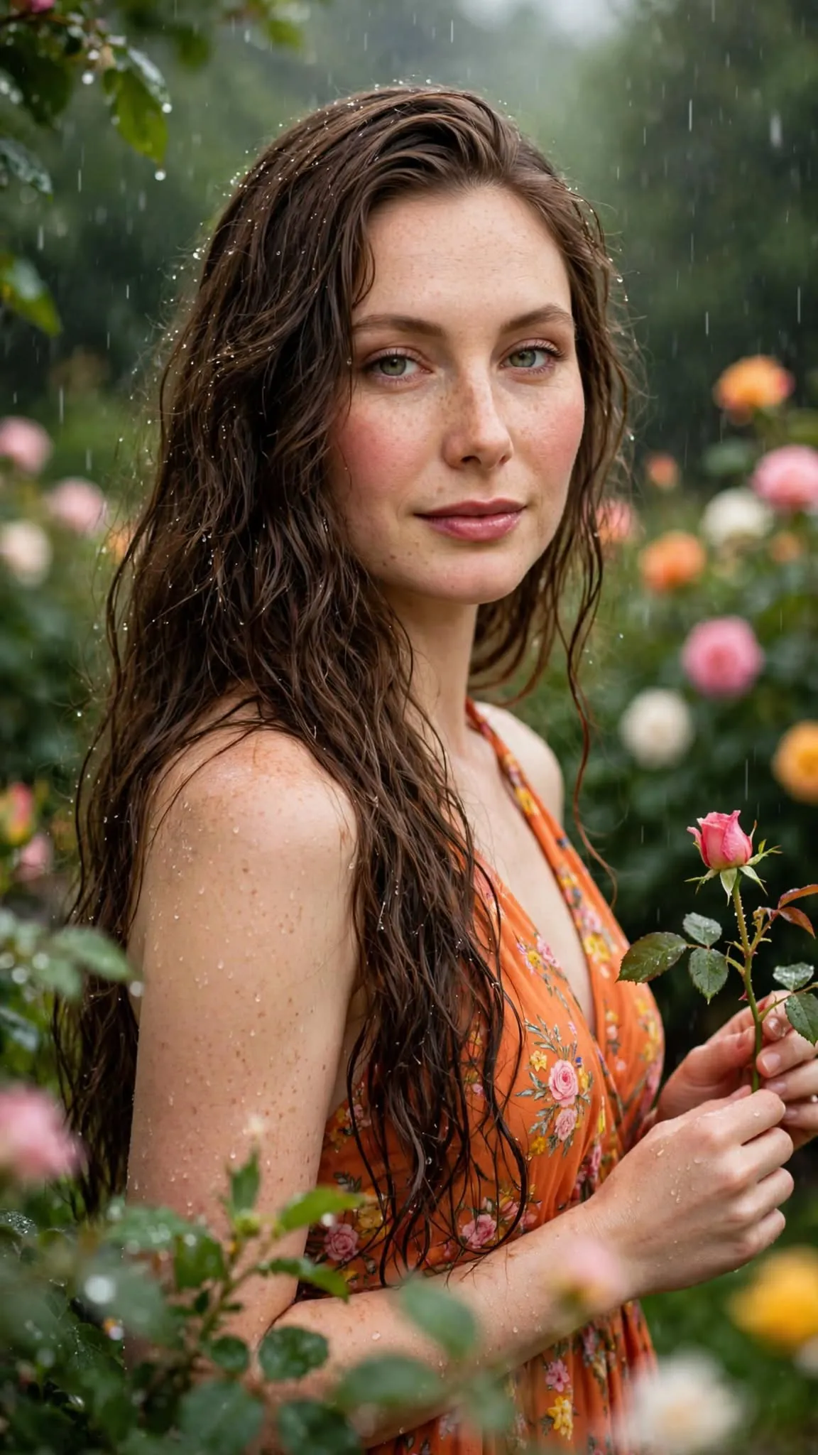 Young Woman in a Summer Rain output 1