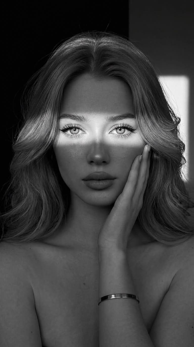 High-Contrast Monochrome Reference Portrait output 2