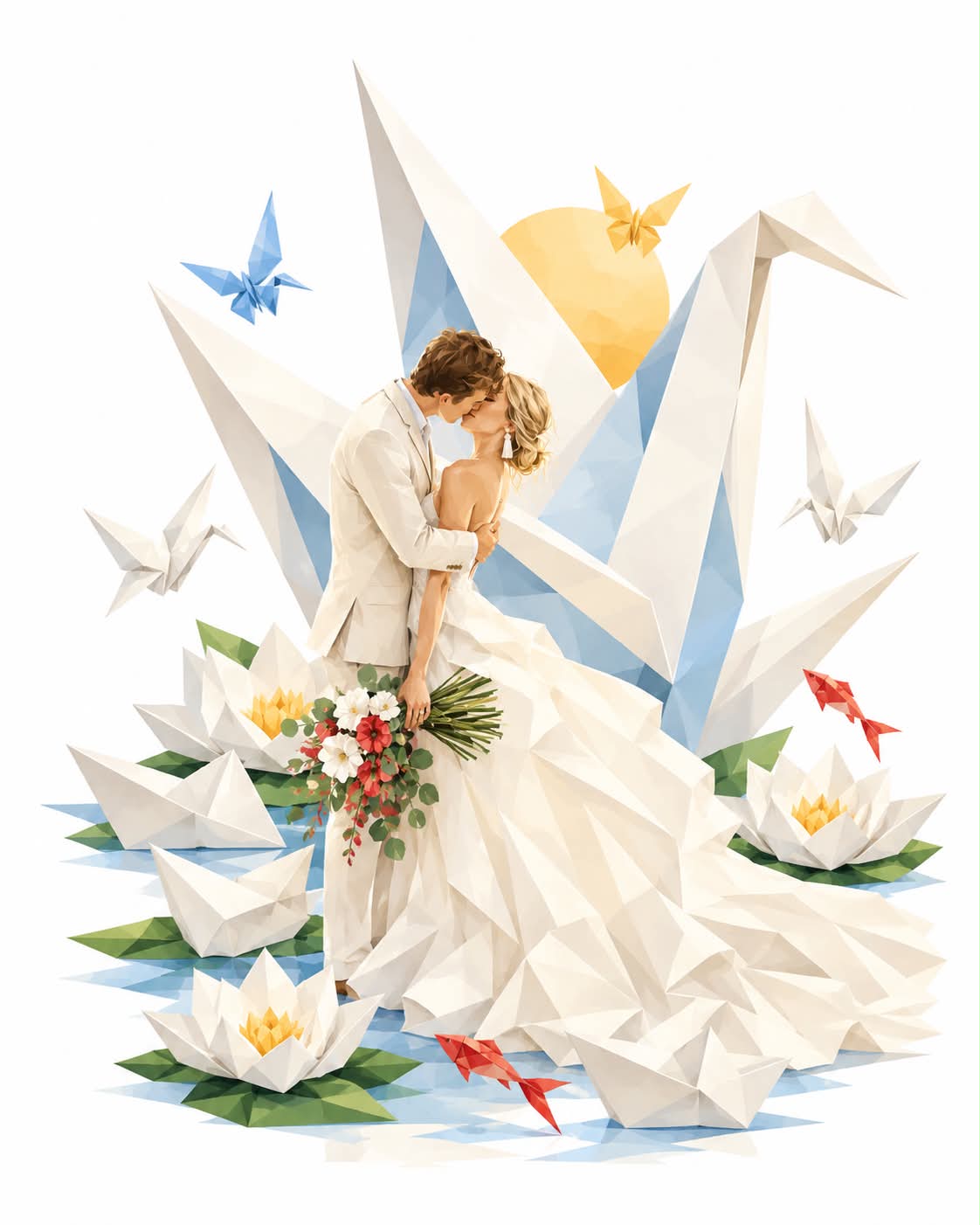 Surreal Origami Fashion Editorial output 3